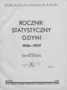 Rocznik Statystyczny Gdyni 1936-1937