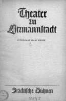 Theater zu Litzmannstadt September 1940/1941 h. 2