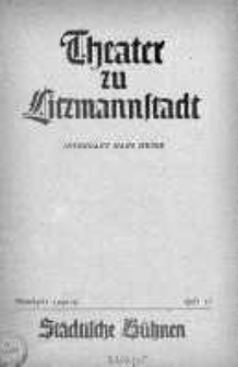 Theater zu Litzmannstadt April 1940/1941 h. 15