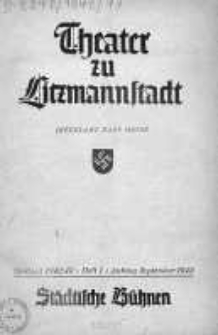 Theater zu Litzmannstadt September 1942/1943 h. 1