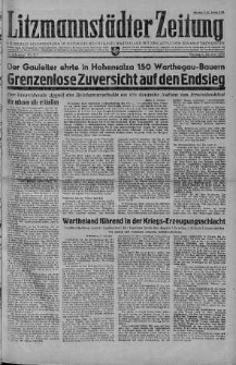 Litzmannstaedter Zeitung 5 pażdziernik 1942 nr 277