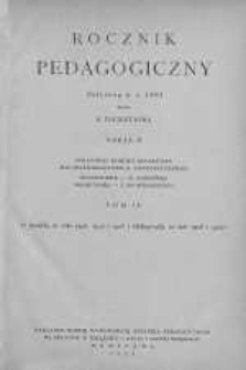 Rocznik Pedagogiczny T. IV, 1929