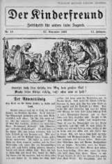 Der Kinderfreund: Zeitschrift fur unsere liebe Jugend 27 listopad 1932 nr 16