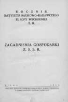Rocznik Instytutu Naukowo-Badawczego Europy Wschodniej T. II