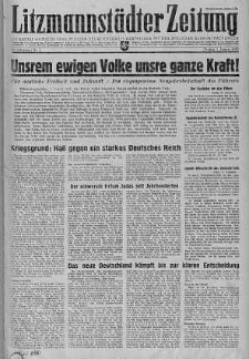 Litzmannstaedter Zeitung 1 styczeń 1943 nr 1