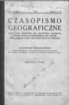 Czasopismo Geograficzne: poświęcone sprawom nauczania geografji: organ Zrzeszenia Nauczycieli Polskich Geografji 1928 t.6 z.1