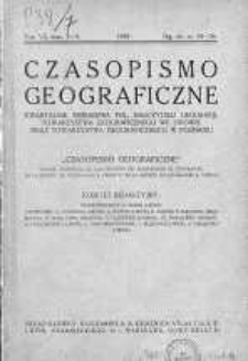 Czasopismo Geograficzne: poświęcone sprawom nauczania geografji: organ Zrzeszenia Nauczycieli Polskich Geografji 1929 t.7 z.2-3