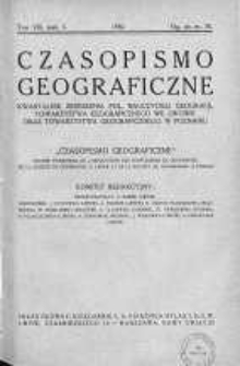 Czasopismo Geograficzne: poświęcone sprawom nauczania geografji: organ Zrzeszenia Nauczycieli Polskich Geografji 1930 t.8 z.3
