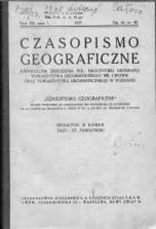 Czasopismo Geograficzne: poświęcone sprawom nauczania geografji: organ Zrzeszenia Nauczycieli Polskich Geografji 1935 t.13 z.1