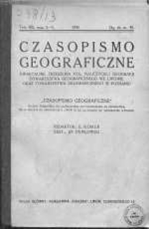 Czasopismo Geograficzne: poświęcone sprawom nauczania geografji: organ Zrzeszenia Nauczycieli Polskich Geografji 1935 t.13 z.2-4