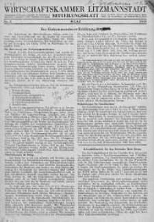 Wirtschaftskammer Litzmannstadt Mitteilungsblatt 1943 marzec nr 3