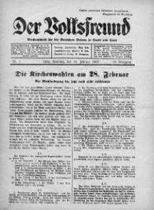 Der Volksfreund: Wochenschrift fur die Deutschen Polens in Stadt und Land 14 luty 1937 nr 7