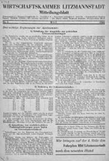 Wirtschaftskammer Litzmannstadt Mitteilungsblatt 1944 maj nr 5