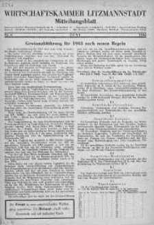 Wirtschaftskammer Litzmannstadt Mitteilungsblatt 1944 czerwiec nr 6