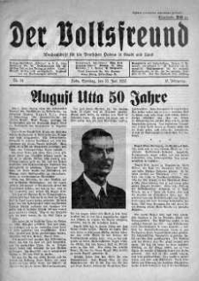 Der Volksfreund: Wochenschrift fur die Deutschen Polens in Stadt und Land 13 czerwiec 1937 nr 24