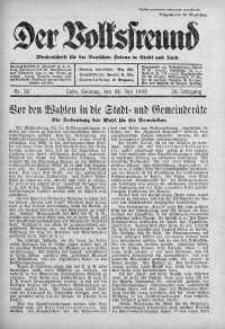 Der Volksfreund: Wochenschrift fur die Deutschen Polens in Stadt und Land 24 lipiec 1938 nr 30