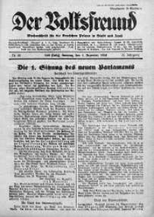 Der Volksfreund: Wochenschrift fur die Deutschen Polens in Stadt und Land 4 grudzień 1938 nr 49