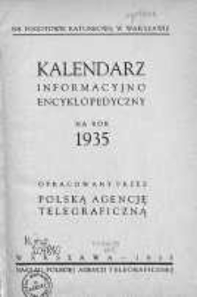 Kalendarz informacyjno-encyklopedyczny na rok 1935