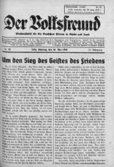 Der Volksfreund: Wochenschrift fur die Deutschen Polens in Stadt und Land 28 maj 1939 nr 22