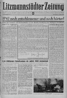 Litzmannstaedter Zeitung 2 styczeń 1943 nr 2