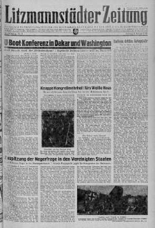 Litzmannstaedter Zeitung 8 styczeń 1943 nr 8