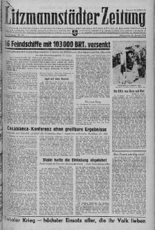 Litzmannstaedter Zeitung 28 styczeń 1943 nr 28