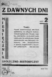 Z Dawnych Dni: miesięcznik społeczno-historyczny 1933 zeszyt 2