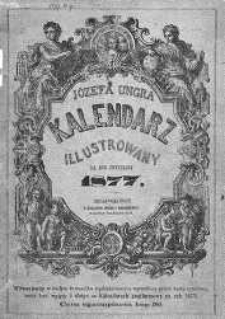 Józefa Ungra Kalendarz Warszawski Popularno-Naukowy na rok 1877