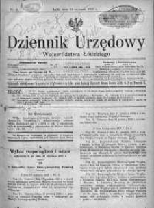 Dziennik Urzędowy Województwa Łódzkiego 31 styczeń 1921 nr 4