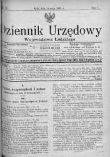 Dziennik Urzędowy Województwa Łódzkiego 14 maj 1921 nr 17