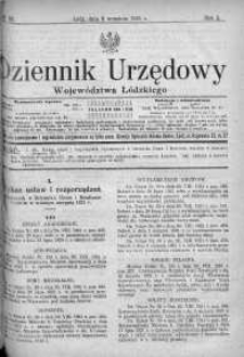 Dziennik Urzędowy Województwa Łódzkiego 5 wrzesień 1921 nr 33