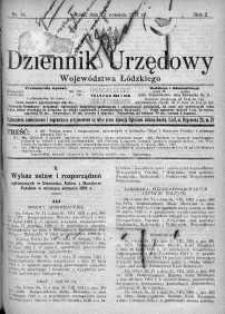 Dziennik Urzędowy Województwa Łódzkiego 12 wrzesień 1921 nr 34