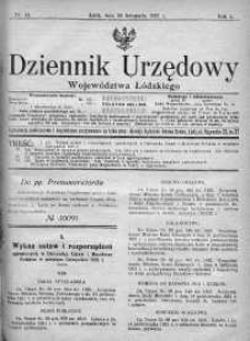 Dziennik Urzędowy Województwa Łódzkiego 26 listopad 1921 nr 44