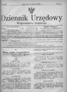 Dziennik Urzędowy Województwa Łódzkiego 10 grudzień 1921 nr 46