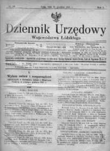 Dziennik Urzędowy Województwa Łódzkiego 31 grudzień 1921 nr 48