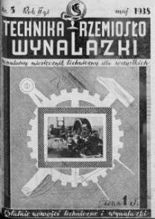 Technika, Rzemiosło, Wynalazki 1938 maj nr 5