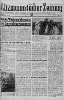Litzmannstaedter Zeitung 16 kwiecień 1943 nr 106