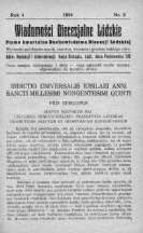 Wiadomości Diecezjalne Łódzkie. Pismo kwartalne Duchowieństwa Diecezji Łódzkiej 1924 nr 2