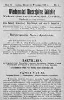 Wiadomości Diecezjalne Łódzkie. Wydawnictwo Kurji Diecezjalnej Łódzkiej 1926 nr 4