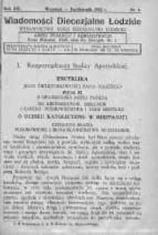 Wiadomości Diecezjalne Łódzkie 1933 nr 6