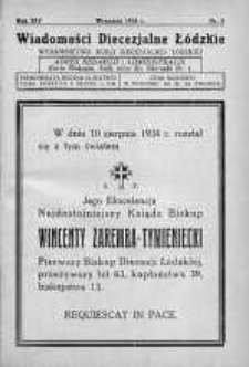 Wiadomości Diecezjalne Łódzkie 1934 nr 5