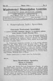 Wiadomości Diecezjalne Łódzkie 1935 nr 4