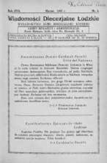 Wiadomości Diecezjalne Łódzkie 1937 nr 3