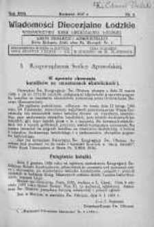 Wiadomości Diecezjalne Łódzkie 1937 nr 4