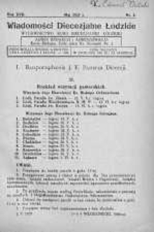 Wiadomości Diecezjalne Łódzkie 1937 nr 5