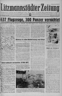 Litzmannstaedter Zeitung 8 lipiec 1943 nr 189