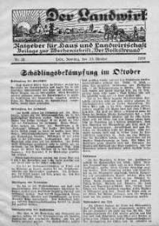 Der Landwirt 23 październik 1938 nr 20