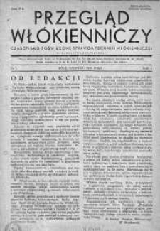Przegląd Włókienniczy. Czasopismo Poświęcone Sprawom Techniki Włókienniczej czerwiec 1945 nr 1