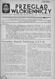 Przegląd Włókienniczy. Czasopismo Poświęcone Sprawom Techniki Włókienniczej październik 1945 nr 5