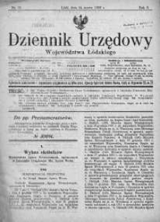 Dziennik Urzędowy Województwa Łódzkiego 24 marzec 1922 nr 13